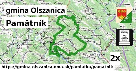 Pamätník, gmina Olszanica