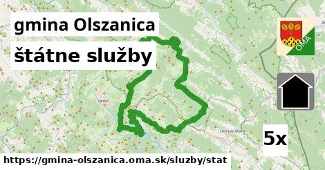štátne služby, gmina Olszanica