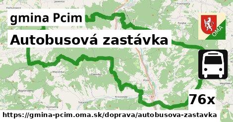 autobusová zastávka v gmina Pcim