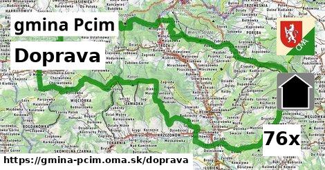 doprava v gmina Pcim