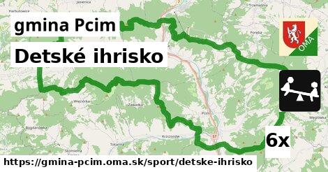 Detské ihrisko, gmina Pcim