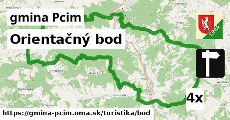 orientačný bod v gmina Pcim