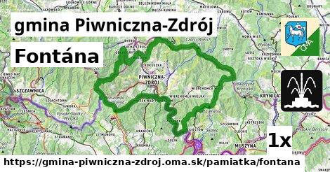 Fontána, gmina Piwniczna-Zdrój