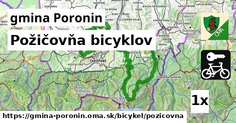 Požičovňa bicyklov, gmina Poronin