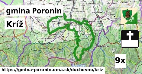 Kríž, gmina Poronin