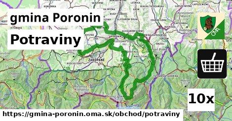 Potraviny, gmina Poronin