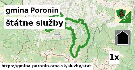 štátne služby, gmina Poronin