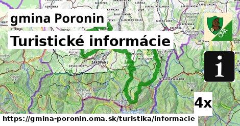 Turistické informácie, gmina Poronin