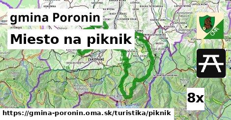 Miesto na piknik, gmina Poronin