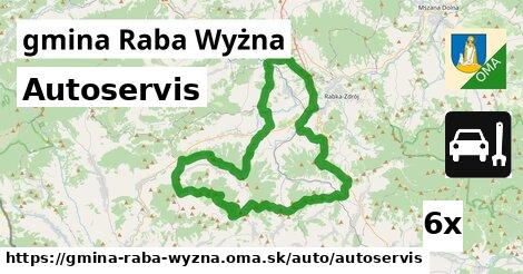 Autoservis, gmina Raba Wyżna