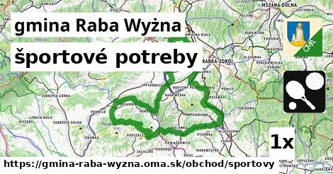 športové potreby, gmina Raba Wyżna