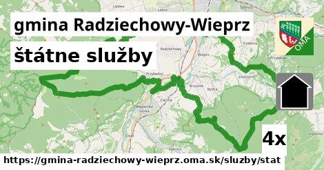 štátne služby, gmina Radziechowy-Wieprz