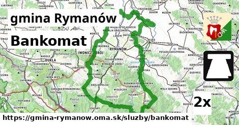 Bankomat, gmina Rymanów