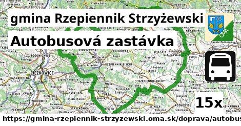 autobusová zastávka v gmina Rzepiennik Strzyżewski