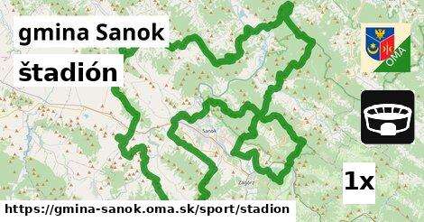 štadión, gmina Sanok