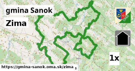 zima v gmina Sanok
