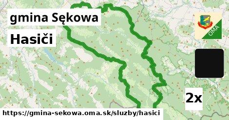 Hasiči, gmina Sękowa