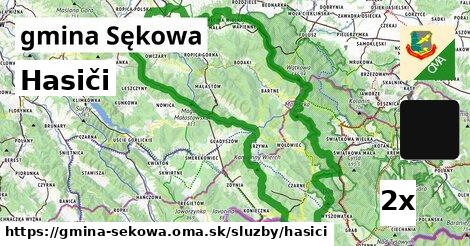 Hasiči, gmina Sękowa