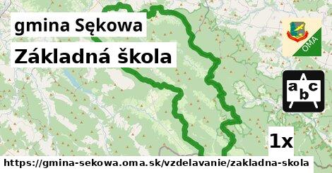 Základná škola, gmina Sękowa