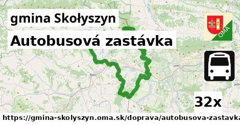 Autobusová zastávka, gmina Skołyszyn