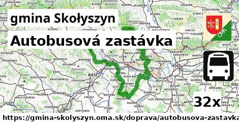 Autobusová zastávka, gmina Skołyszyn