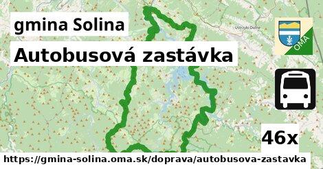 Autobusová zastávka, gmina Solina