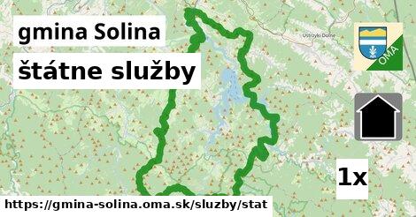 štátne služby, gmina Solina