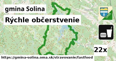 rýchle občerstvenie v gmina Solina