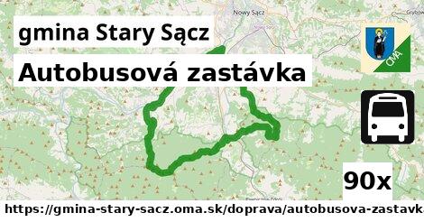 Autobusová zastávka, gmina Stary Sącz