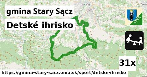 Detské ihrisko, gmina Stary Sącz