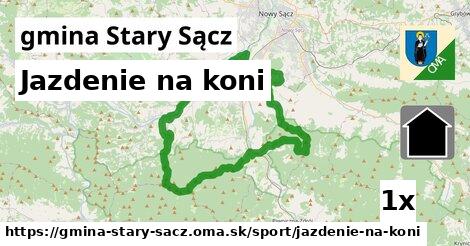 Jazdenie na koni, gmina Stary Sącz