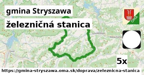 železničná stanica, gmina Stryszawa