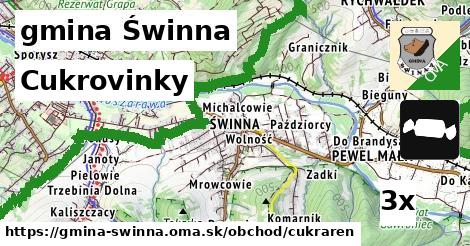 Cukrovinky, gmina Świnna