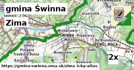 zima v gmina Świnna