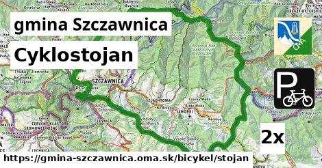 Cyklostojan, gmina Szczawnica