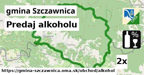 Predaj alkoholu, gmina Szczawnica