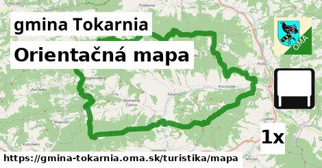 orientačná mapa v gmina Tokarnia