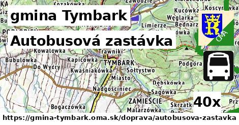 Autobusová zastávka, gmina Tymbark