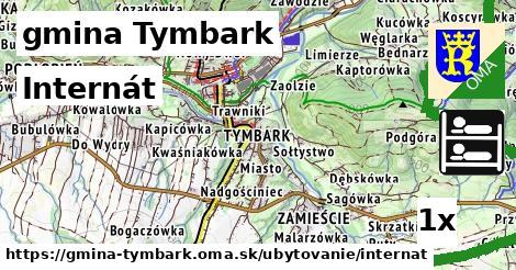 Internát, gmina Tymbark