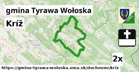 Kríž, gmina Tyrawa Wołoska