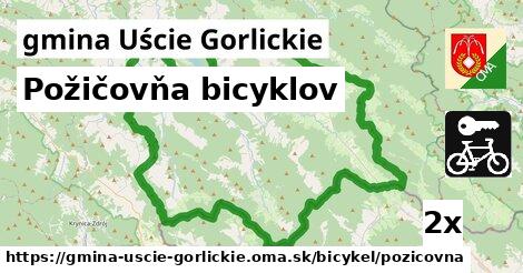 Požičovňa bicyklov, gmina Uście Gorlickie