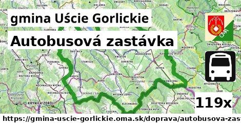 autobusová zastávka v gmina Uście Gorlickie