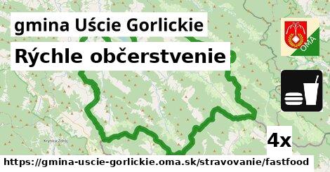 rýchle občerstvenie v gmina Uście Gorlickie