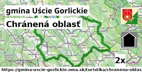 chránená oblasť v gmina Uście Gorlickie