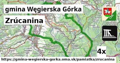 Zrúcanina, gmina Węgierska Górka