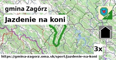 jazdenie na koni v gmina Zagórz