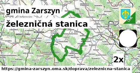 železničná stanica, gmina Zarszyn