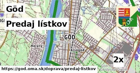 predaj lístkov v Göd