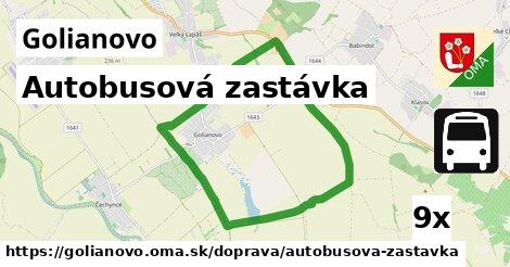 Autobusová zastávka, Golianovo