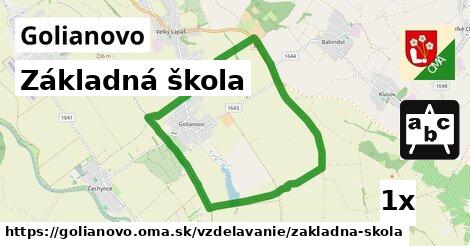 Základná škola, Golianovo